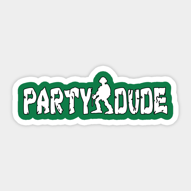 Party Dude Sticker by B Shelly Customs